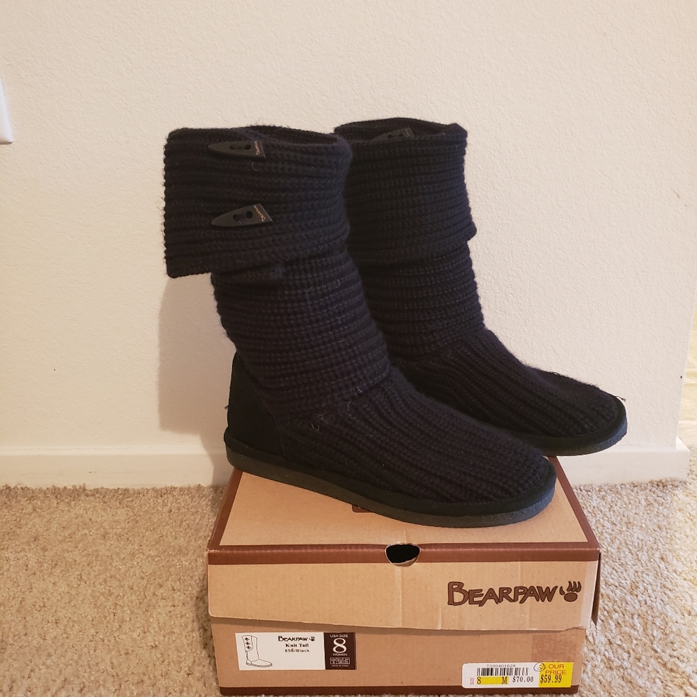 NWT Bearpaw Knit Tall Boots